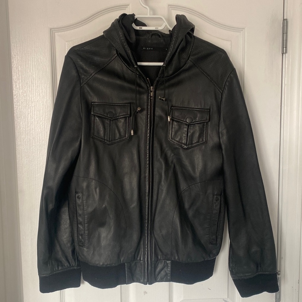 Men’s Nique Leather jacket, size Large